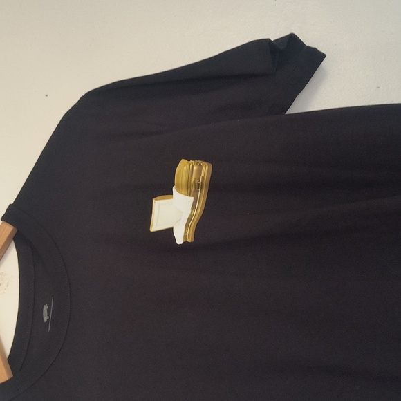 NWT Cali Dewitt Black T-Shirt with Global Warning Graphic Coffin Sz Small Men - Picture 8 of 15